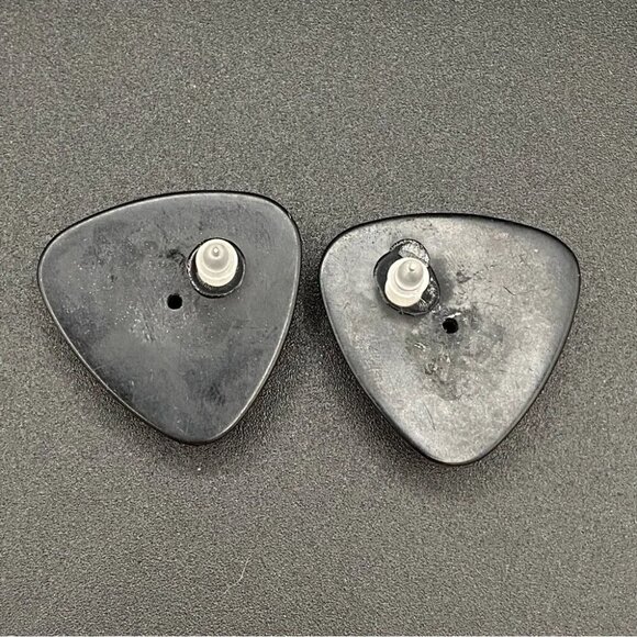 80s Hot Pink Disco Stud Earrings - Picture 7 of 10